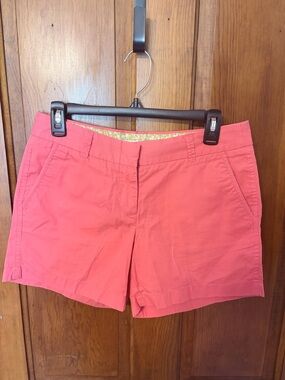 J. Crew Coral Pink Chino Shorts